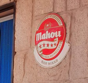 Mahou signage is all over Spain