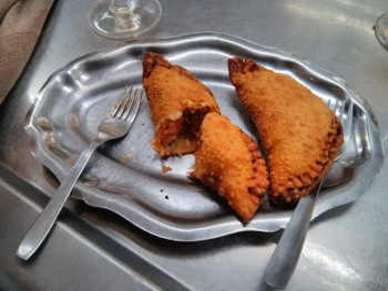 Empanadillas (little empanadas) filled with tuna and egg - yum!